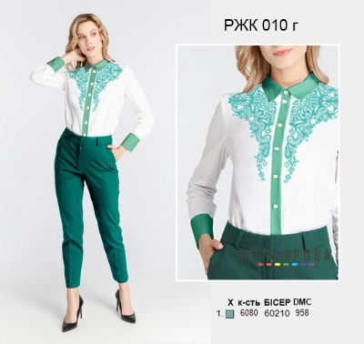 Рубашка женская комбинированая РЖК-010Г
